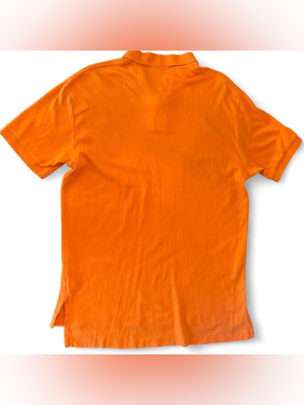 Polo Ralph Lauren classic fit polo | Orange | Men’s M | green pony | 100% cotton - Picture 2 of 6